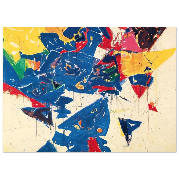 Sam Francis  Middle Blue III Fine Art Poster / Art Print