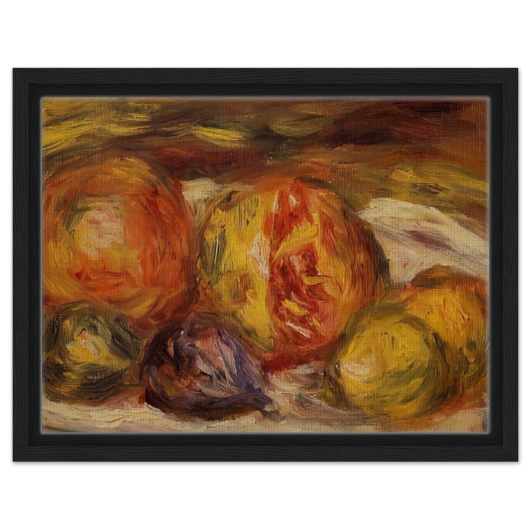 PierreAuguste Renoir  Still Life Pomegranate Figs and Apples Framed Canvas