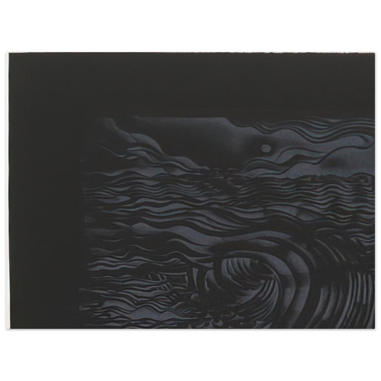 Lee Bontecou  STUDY FOR AN UNTITLED PRINT WHITE ON BLACK 1982 Aluminum Print