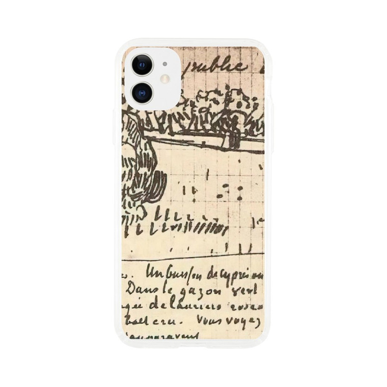 Vincent van Gogh - Round Clipped Shrub in the Public Garden Clear case