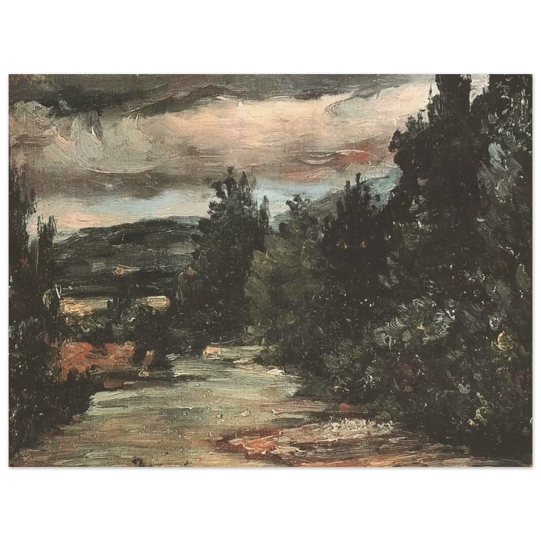 Paul Cezanne  River in the plain Wood Print