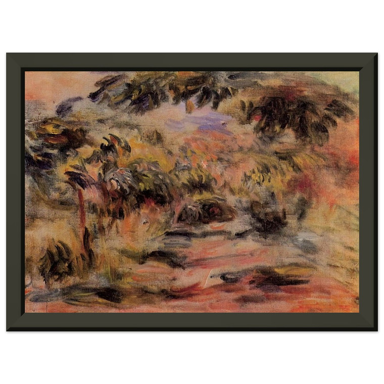 PierreAuguste Renoir  The Footpath Premium Metal Framed Art Print / Poster