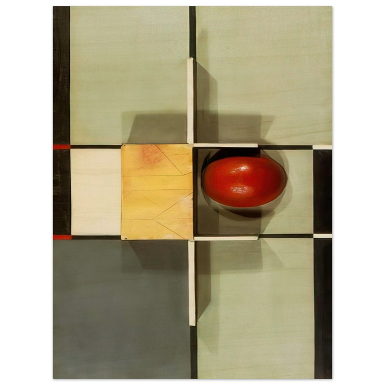 Kurt Schwitters  RELIEF WITH CROSS AND SQUARE 1924 Wood Print