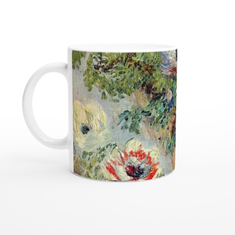 claude monet - Stilll Life with Anemones Ceramic Mug