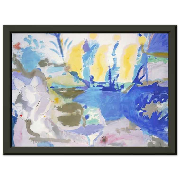 Helen Frankenthaler  Basque Beach  1958 Premium Metal Framed Art Print / Poster