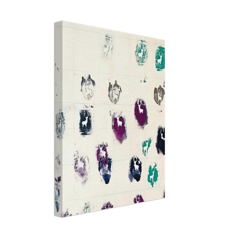 Alighiero Boetti  UNTITLED STAMBECCHI 1981 Canvas