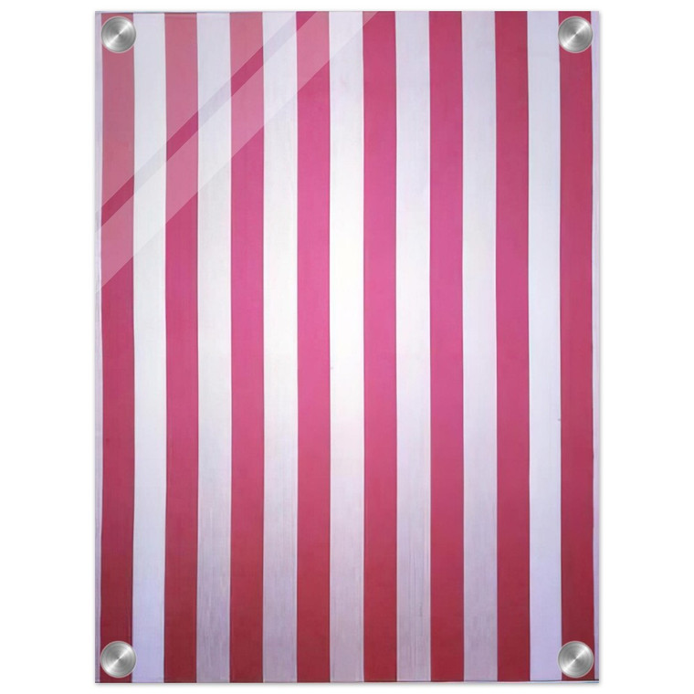 Daniel Buren: White acrylic on stripes, 1970 Acrylic Print