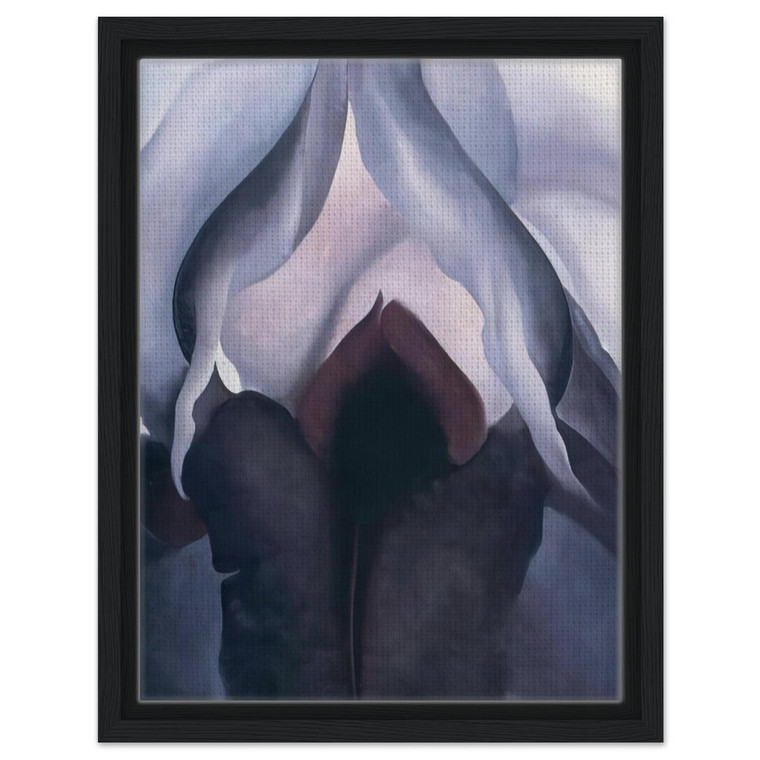 Georgia OKeeffe  Black Iris III Framed Canvas