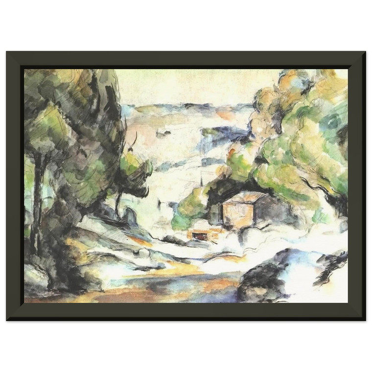 Paul Cezanne  Landscape in the Provence Premium Metal Framed Art Print / Poster