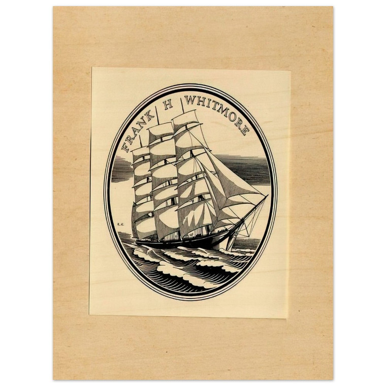 Rockwell Kent  Illustration to Frank H Whitmore Wood Print