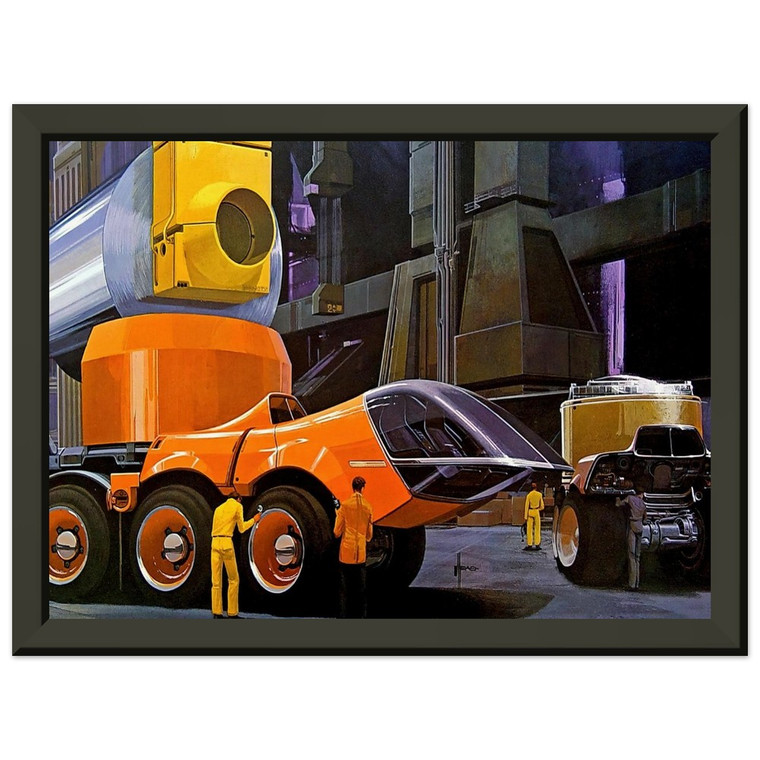 Syd Mead  Syd Mead N3 Premium Metal Framed Art Print / Poster