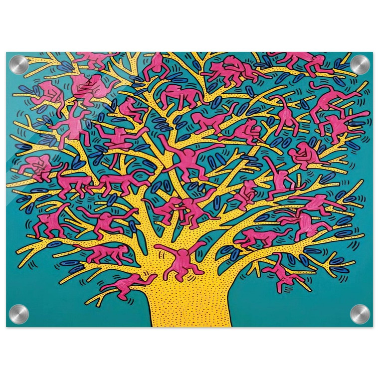 Keith Haring  THE TREE OF MONKEYS N1 Acrylic Print
