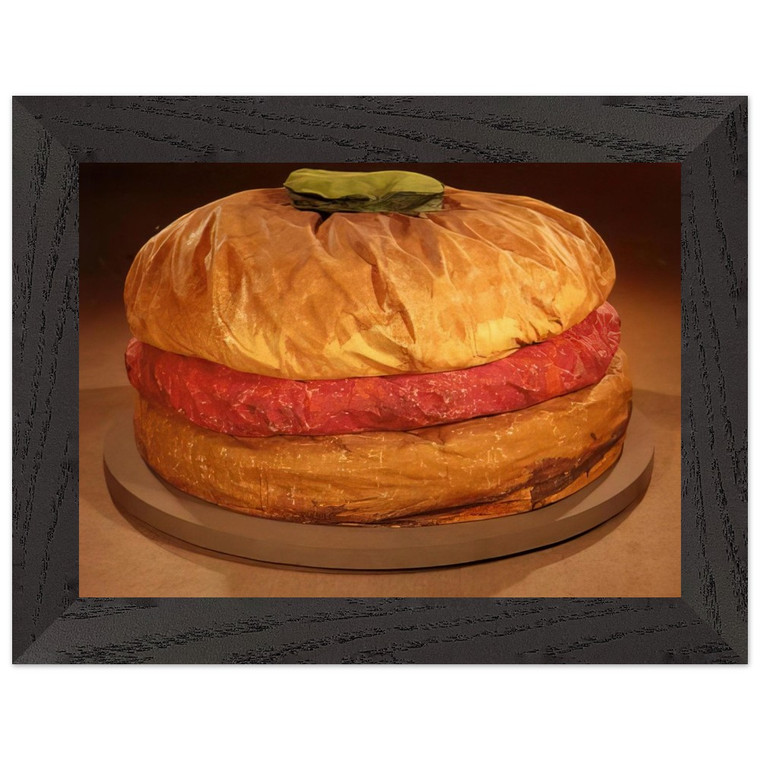 Claes Oldenburg FLOOR BURGER GIANT HAMBURGER 1962 Framed Art Print