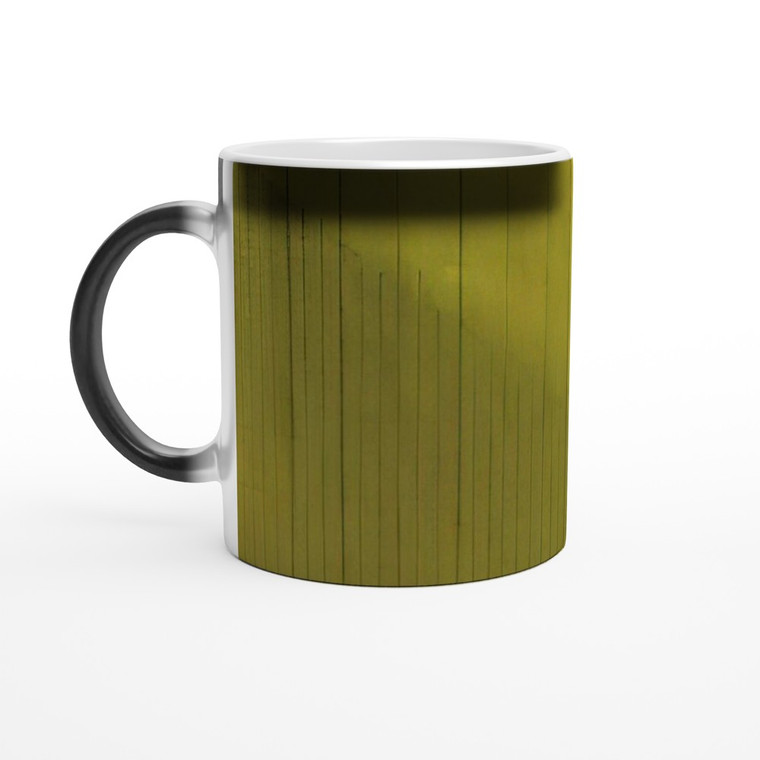 Bice Lazzari - Grigio  Giallo Gray and Yellow - 1966 Magic Ceramic Mug
