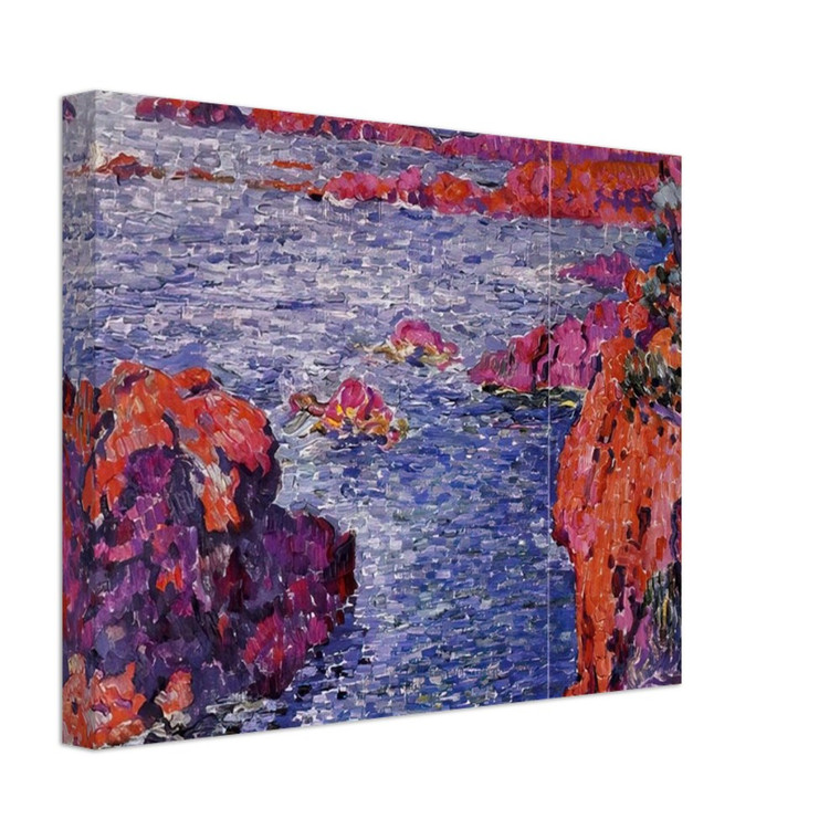 Theo van Rysselberghe  ROCKS AT ANTHEOR 1906 Canvas