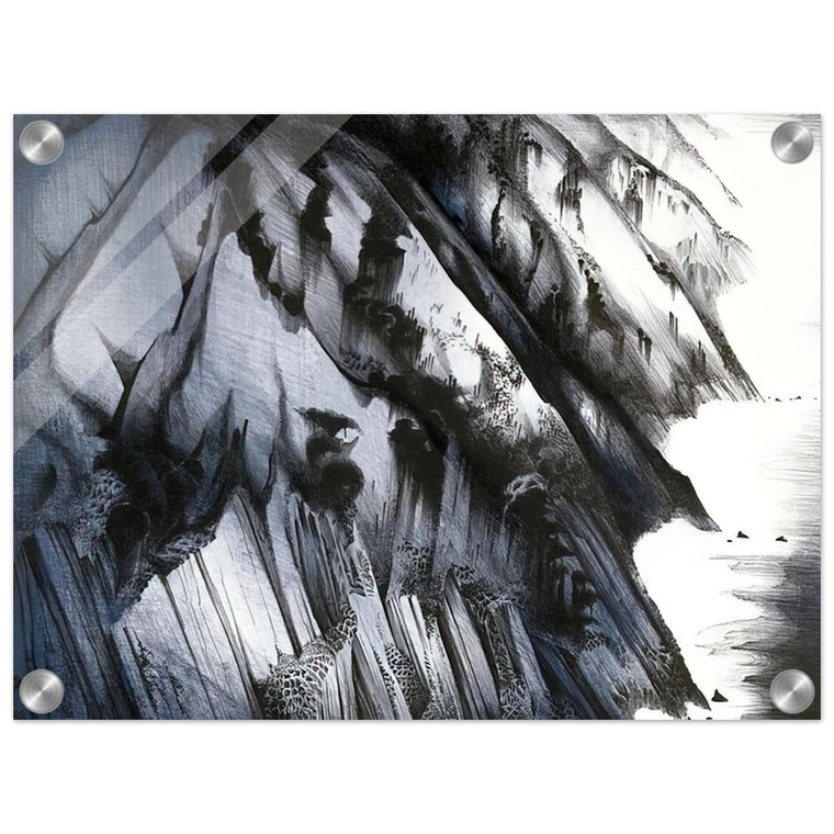 Eyvind Earle  Cliffs of Darkness Acrylic Print