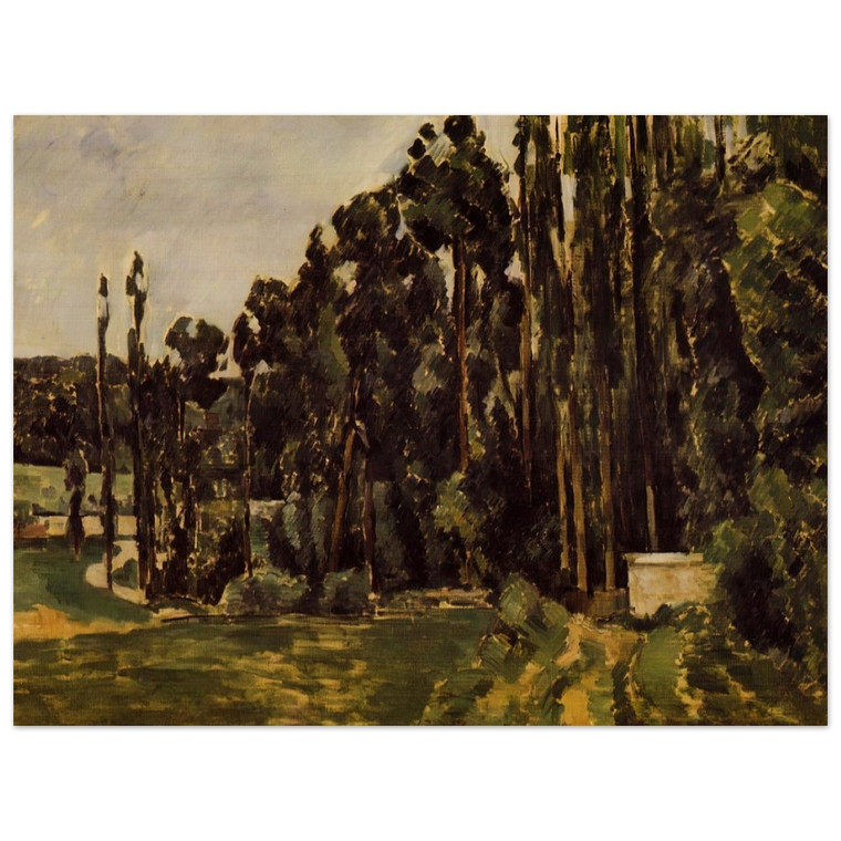Paul Cezanne  Poplars N2 Wood Print