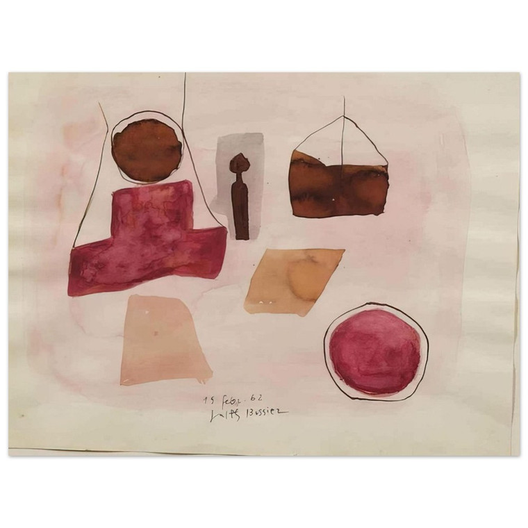 Julius Bissier  15Febr62  1962 Aluminum Print