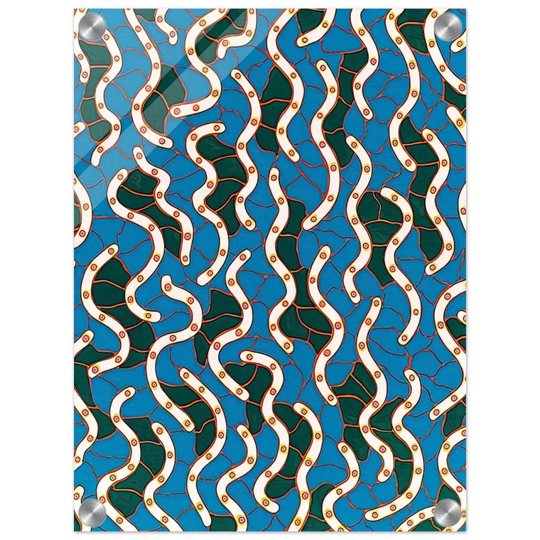 Yayoi Kusama  WAVES ON THE HUDSON RIVER 1988 Acrylic Print