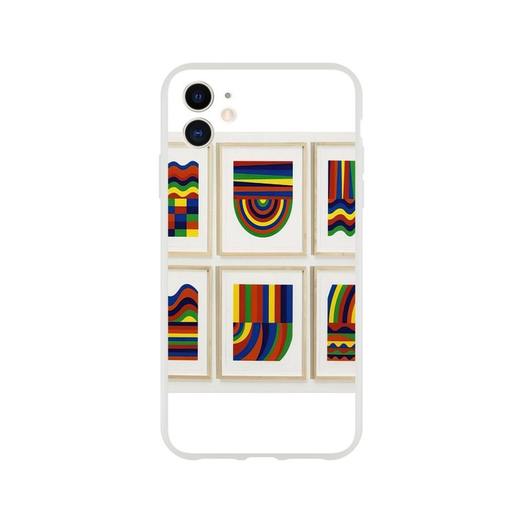 Sol LeWitt - Arcs and Bands in Colors Flexi case