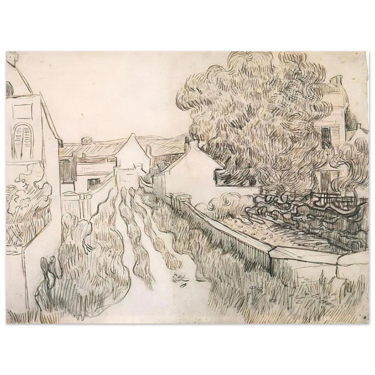 Vincent van Gogh  VILLAGE STREET N2 Aluminum Print