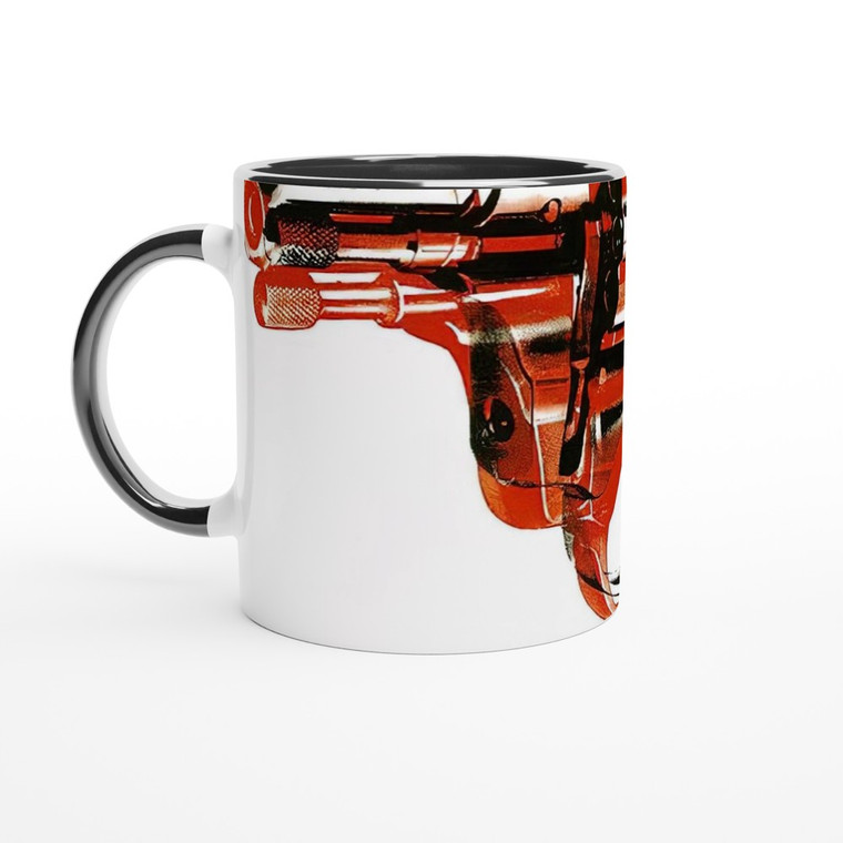 Andy Warhol - Gun Ceramic Mug with Color Inside