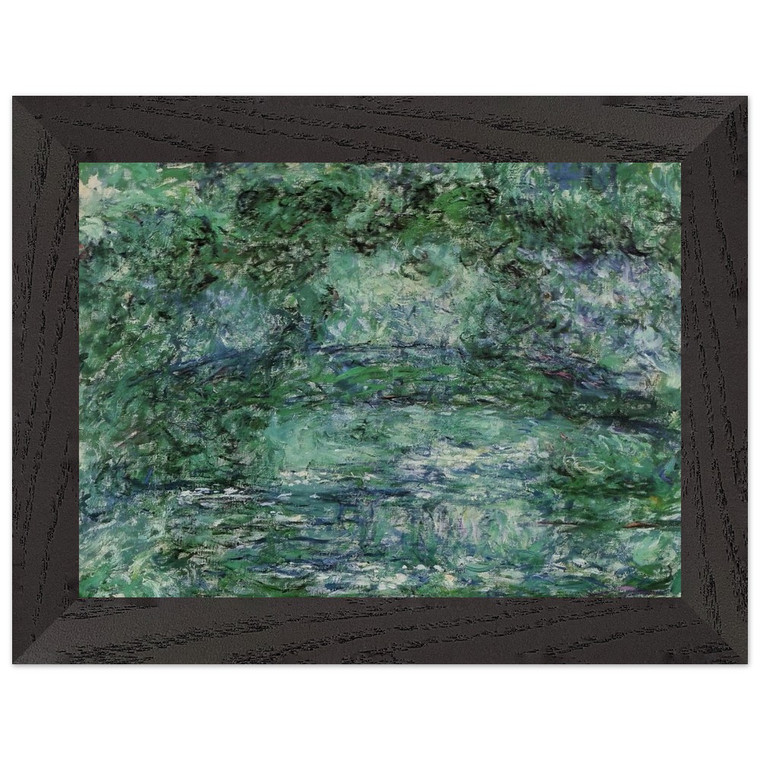 claude monet  The Japanese Bridge 6 Premium Wooden Framed Art Print / Poster