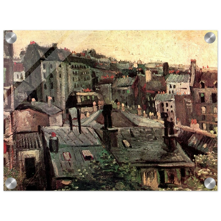 Vincent van Gogh  View of Roofs and Backs of Houses Acrylic Print