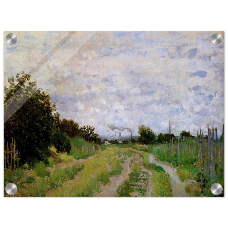 claude monet  Lane in the Vineyards at Argenteuil Acrylic Print