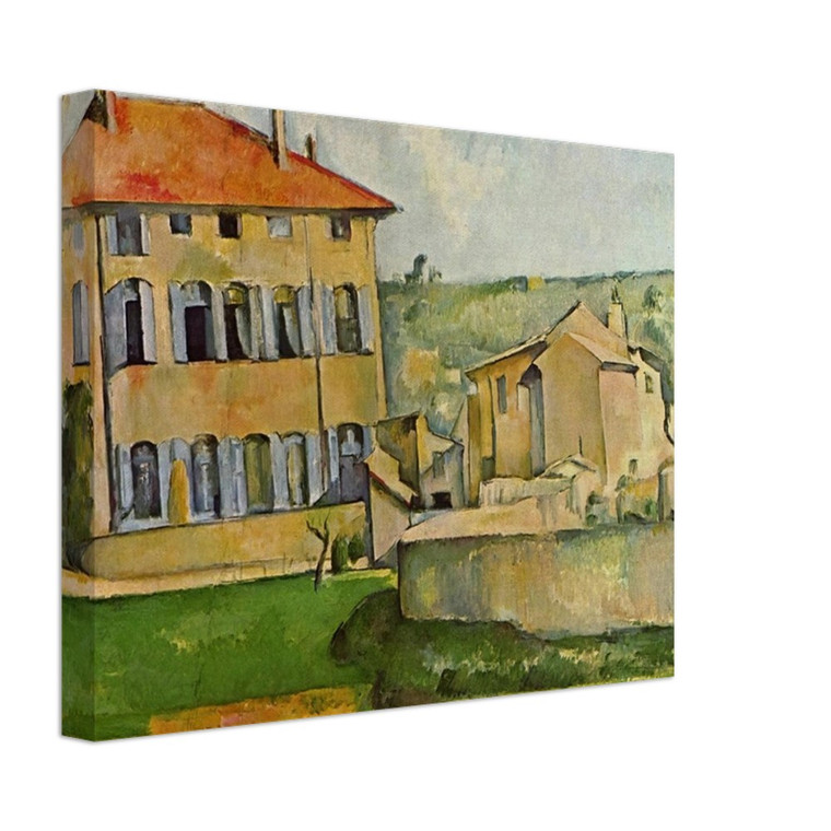 Paul Cezanne  House and Farm at Jas de Bouffan Canvas