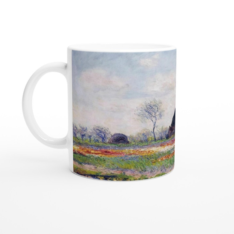 claude monet - Tulip Fields at Sassenheim near Leiden Ceramic Mug