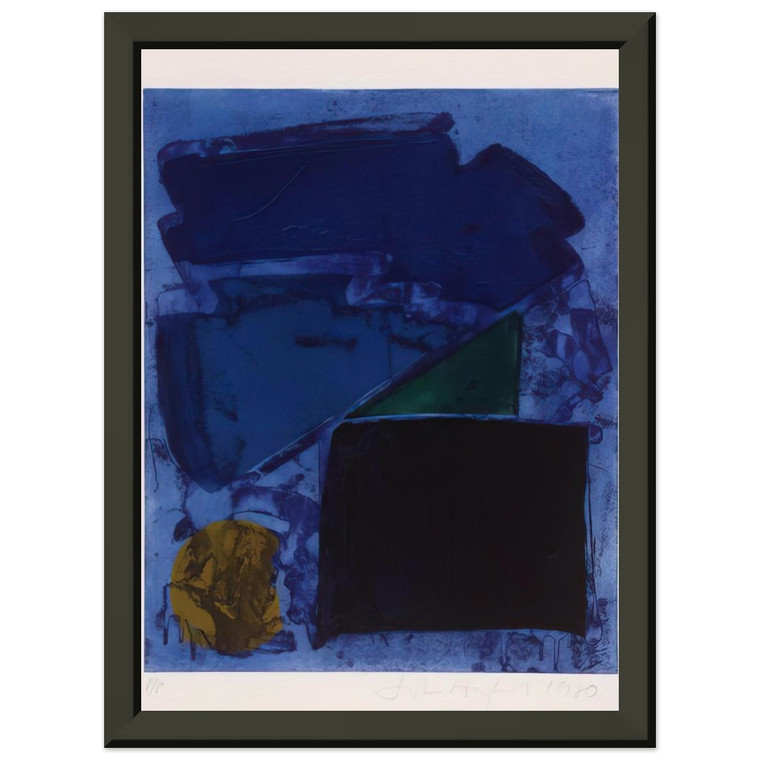 John Hoyland  Memphis  1980 Premium Metal Framed Art Print / Poster