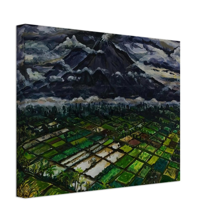 Ivan Albright  MT SEMERU JADKA KURA JAVA 1969 Canvas