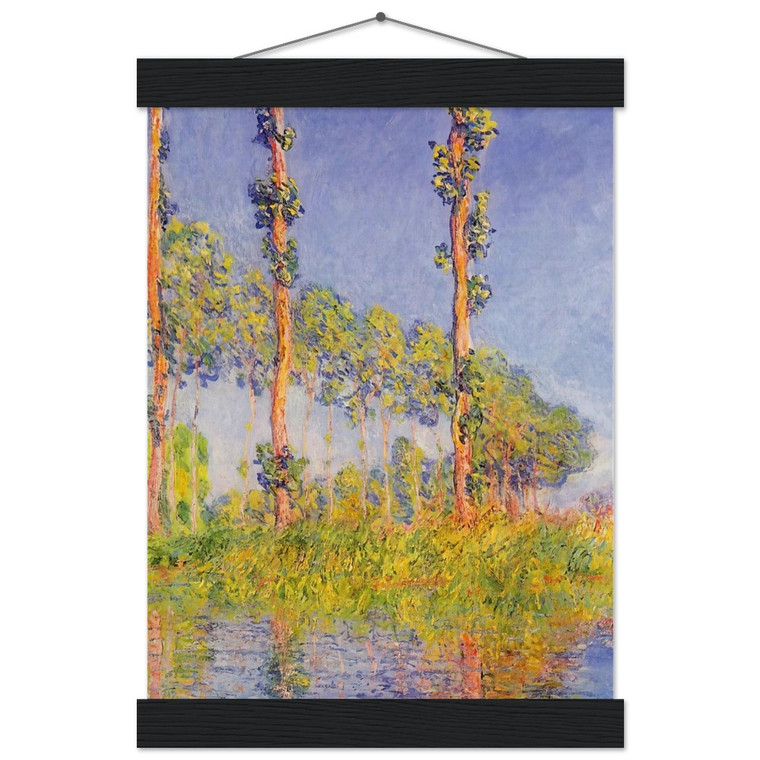 Claude Monet Three Trees Autumn Effect Matte Paper Poster with Hanger