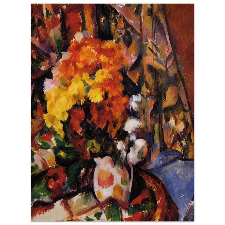 Paul Cezanne  Chrysanthemums N2 Aluminum Print