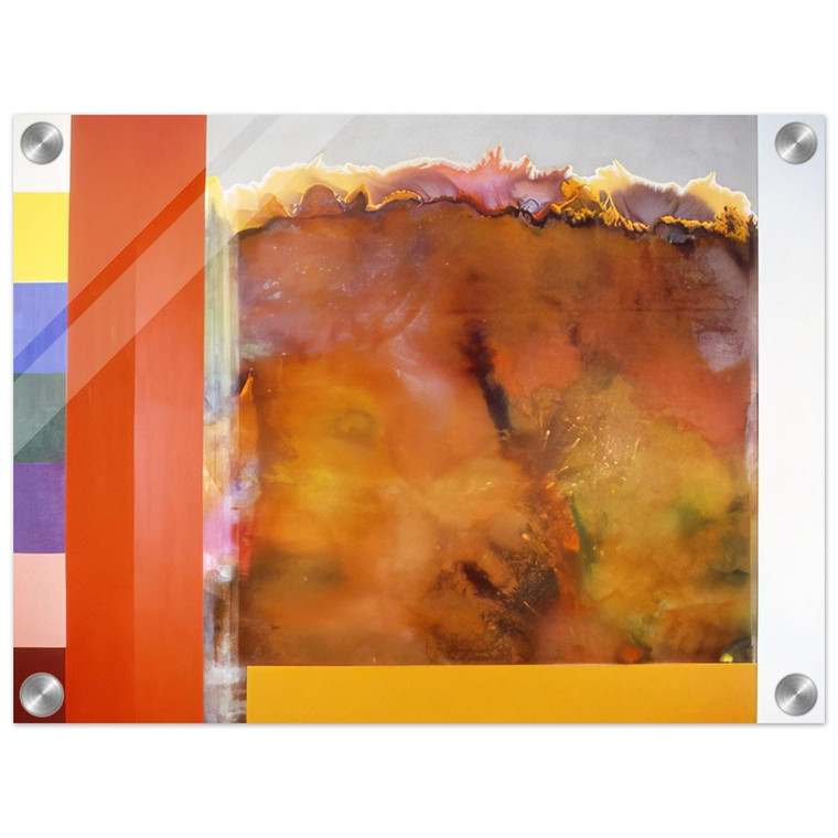 Ronnie Landfield  For The Ages  1985 Acrylic Print