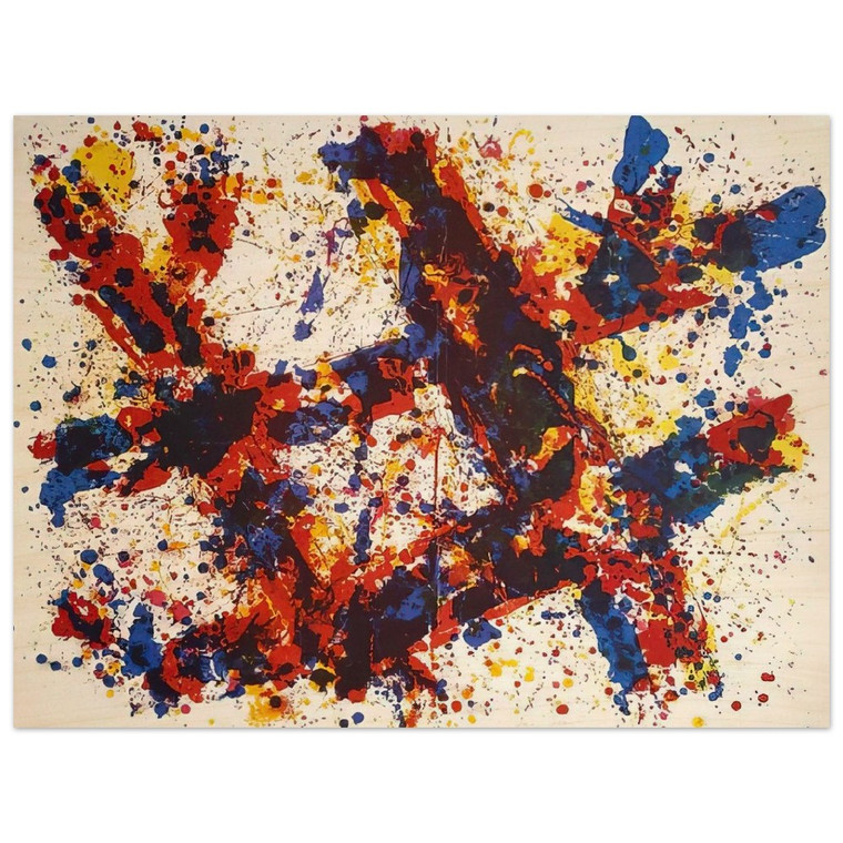 Sam Francis  Firewood Wood Print