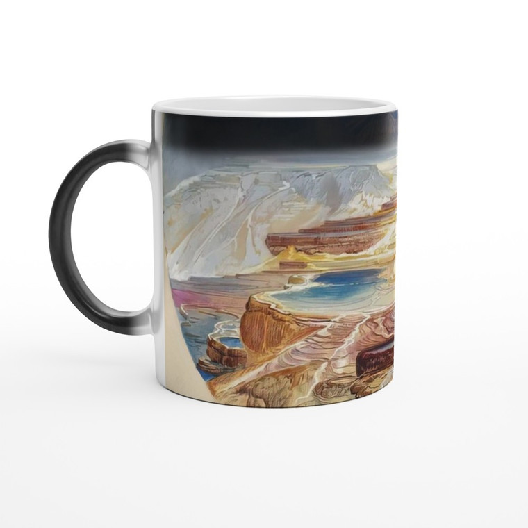Thomas Moran - Minerva Terrace Yellowstone Magic Ceramic Mug