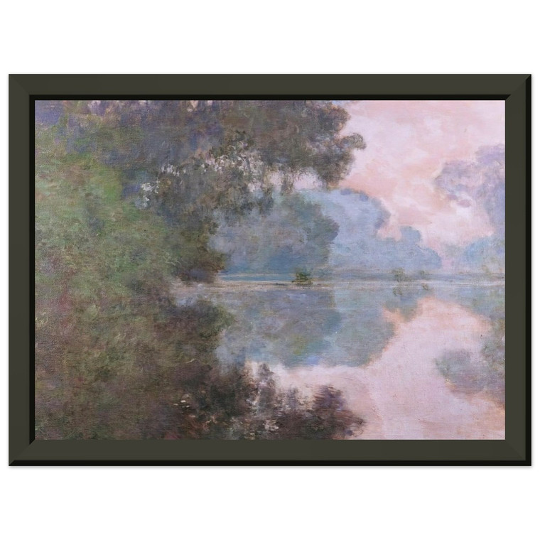 Monet Morning Seine Giverny Premium Metal Framed Art Print / Poster