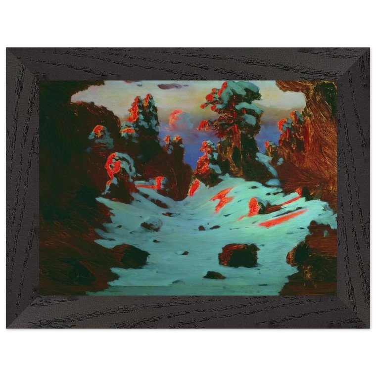 Arkhyp Kuindzhi  Sunset Effect Premium Wooden Framed Art Print / Poster