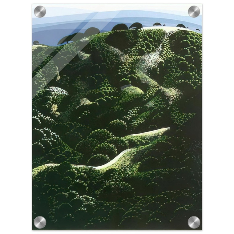 Eyvind Earle  Santa Barbara Mountains Acrylic Print