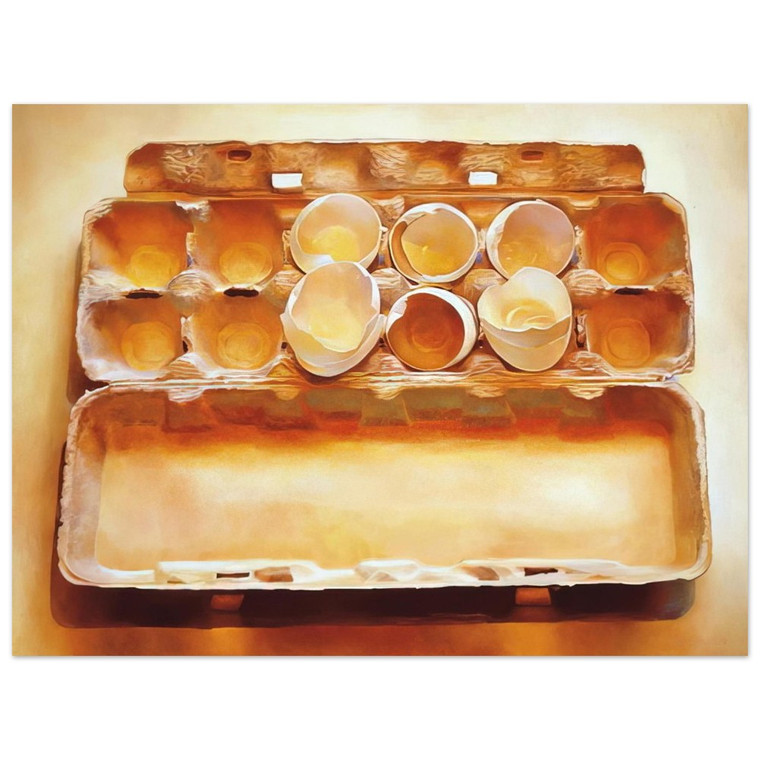 Mary Pratt  Eggs in an Egg Crate  1975 Aluminum Print