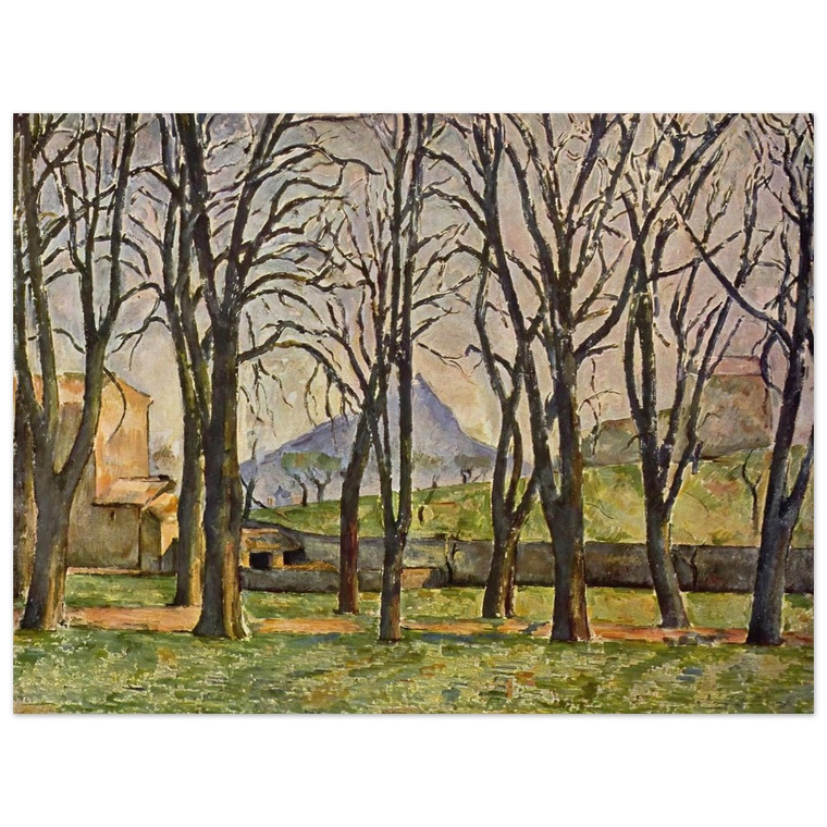 Paul Cezanne  Chestnut Trees at the Jas de Bouffan Aluminum Print