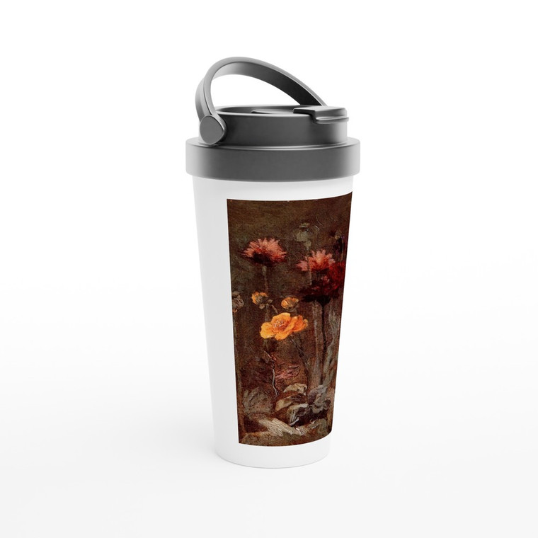 Vincent van Gogh - Still Life with Scabiosa and Ranunculus Travel Mug