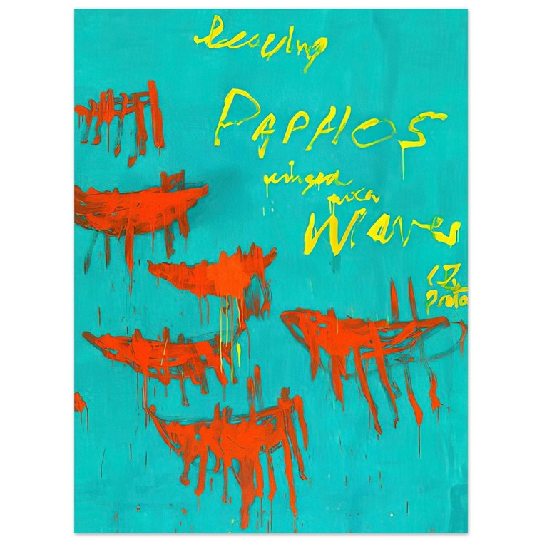 Cy Twombly  Leaving Paphos Ringed With Waves V Aluminum Print