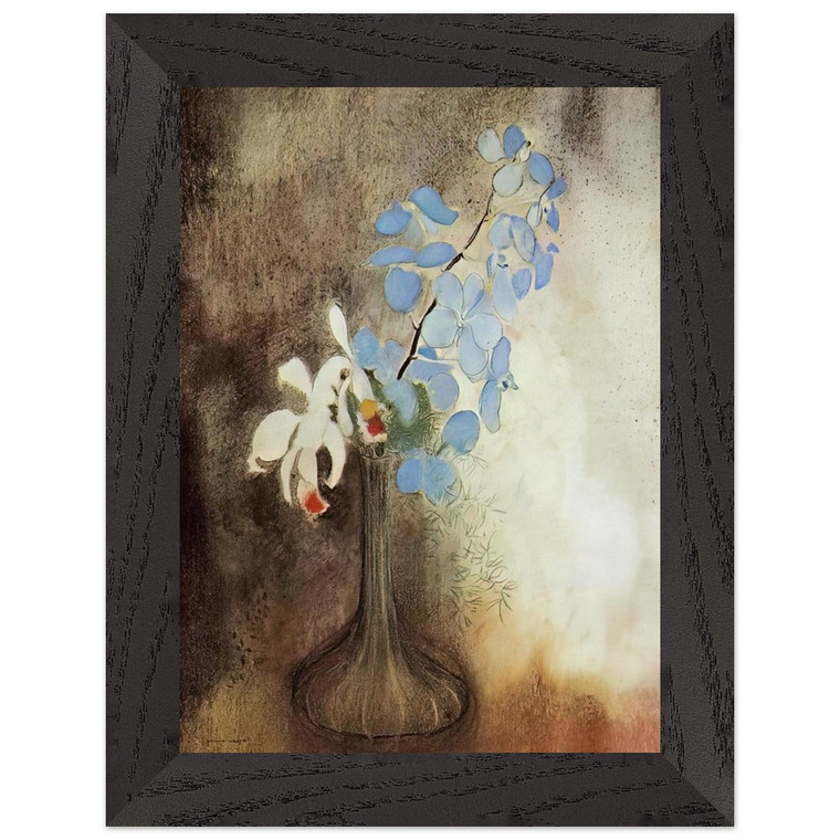 Odilon Redon  ORCHIDS Premium Wooden Framed Art Print / Poster