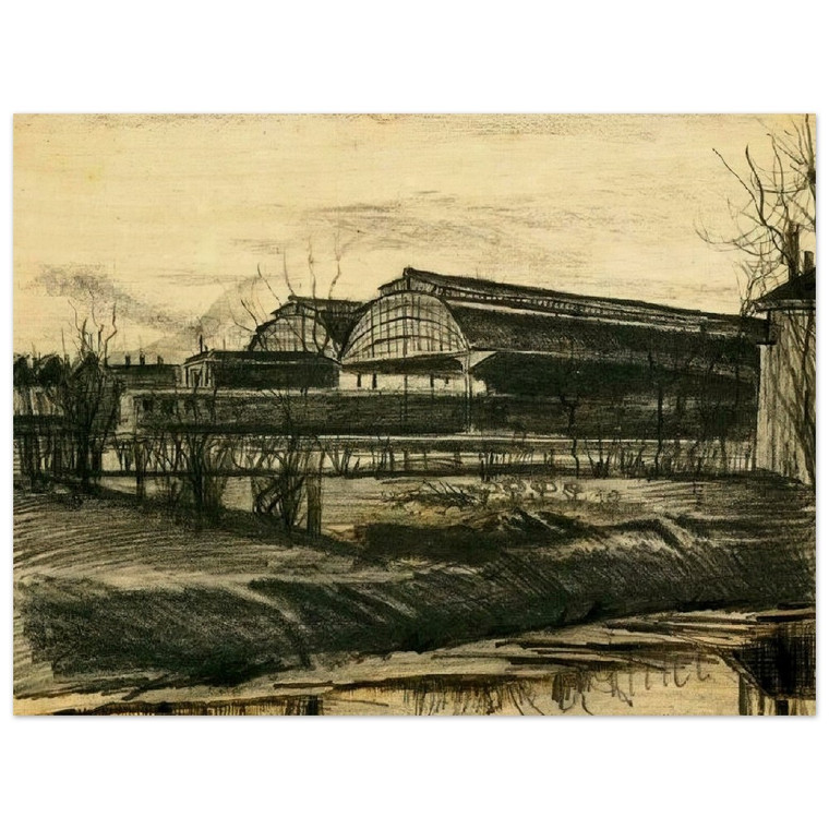 Vincent van Gogh  Station in The Hague Wood Print