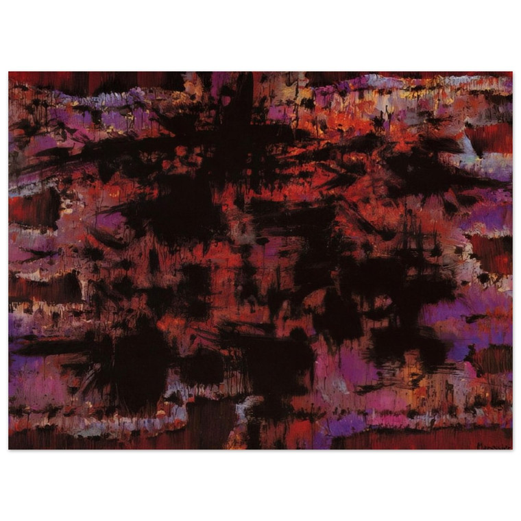 Alfred Manessier  Pour la mere dun condamne a mort  1975 Wood Print