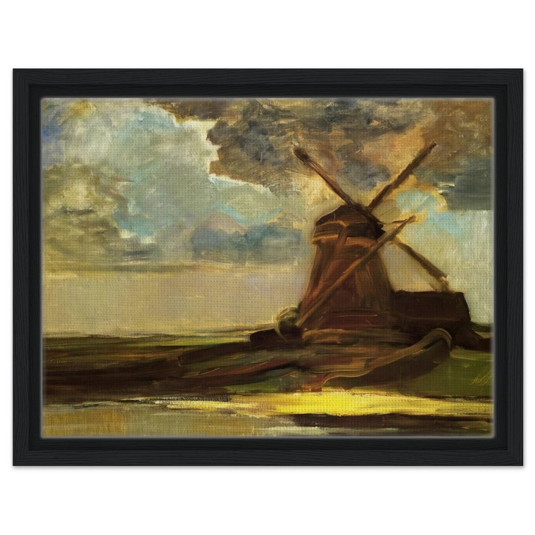 Piet Mondrian  Windmill in the Gein Framed Canvas