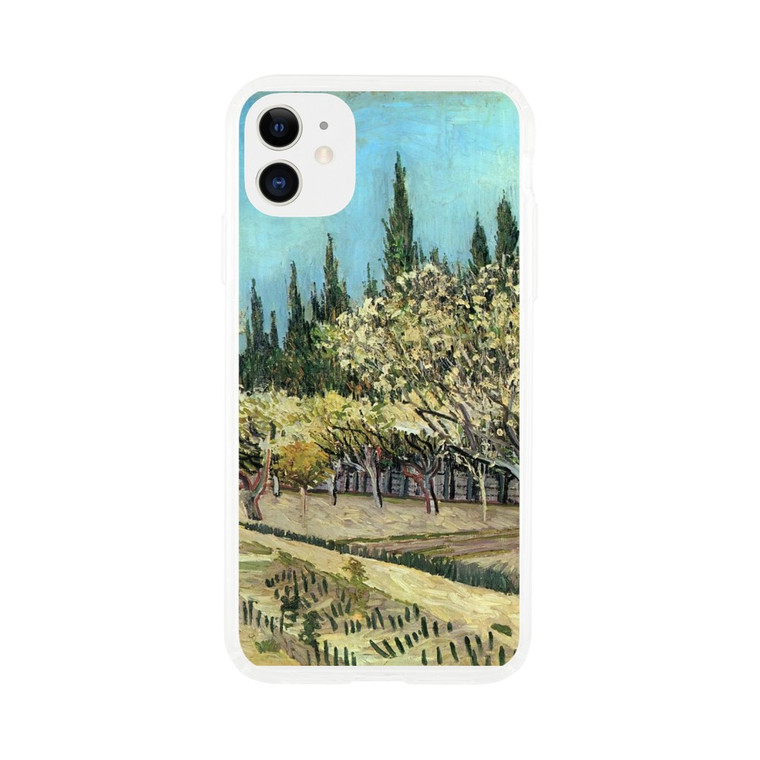 Vincent van Gogh - Orchard in Blossom Bordered by Cypresses Clear case